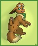  2017 canine digital_media_(artwork) eevee female feral front_view full-length_portrait fur kimbasnowpaw looking_at_viewer mammal nintendo open_mouth pok&eacute;mon pokemon_oc portrait presenting pussy shaded simple_background smile solo video_games 