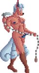  affectos animal_genitalia anthro balls barefoot chain clothed clothing digital_media_(artwork) erection fighting_stance fox hair holding_object holding_weapon hybrid kusari-gama male mammal melee_weapon nintendo nipples nude penis pixel_(artwork) pok&eacute;mon sheath sickle smile solo sprite_art standing tails_(disambiguation) topless video_games vulpix weapon weights 