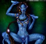  after_sex alien breasts cum cum_everywhere cum_in_pussy cum_inside cum_on_chest cum_on_face female handjob james_cameron&#039;s_avatar looking_at_viewer lying male male/female marmalademum messy navis neytiri nipples penis sex vaginal yellow_eyes 