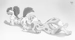 2017 4_toes anthro arched_back asiri australian_shepherd butt canine chopsticks claws cunnilingus digital_media_(artwork) dipstick_tail dog duo female food food_play fur gloves_(marking) hair hi_res hyena kaltag licking looking_back lying male male/female mammal markings monochrome multicolored_tail nawka nose_to_anus nude nyotaimori on_front oral pawpads pussy raised_tail sex simple_background socks_(marking) spread_legs spreading striped_hyena sushi toe_claws toes tongue tongue_out vaginal 