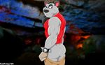  bracelet butt chest_tuft clothed clothing crash_bandicoot_(series) fabfelipe gloves jewelry koala_kong male pants_down partially_clothed shirt tuft video_games 