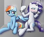  absurd_res bdsm bondage bound chain equine female female/female friendship_is_magic hi_res horn horse mammal my_little_pony pegasus pony rainbow_dash_(mlp) rarity_(mlp) t.f.a.n.c.s. unicorn wings 