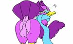  &lt;3 anthro anus avian balls bird eyewear goggles looking_at_viewer male nude presenting presenting_rear rivals_of_aether scarf simple_background thekatdragon49 video_games wings wrastor 