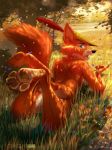  anthro black_nose butt canid canine detailed_background disney foot_focus fox foxer421 fur grass hat hi_res lying male mammal nude open_mouth orange_fur outside paws robin_hood robin_hood_(disney) solo tongue tree 