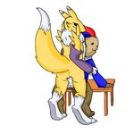  digimon earthbound_(series) male male/male ness nintendo penis renamon sans sucuk table_number_3 tabletennisgamer tezumzet usch video_games 