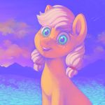  2017 applejack_(mlp) blonde_hair crying earth_pony equine female feral freckles friendship_is_magic green_eyes hair horse landscape looking_at_viewer mammal my_little_pony outside pony portrait solo tears verulence 