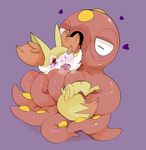  &lt;3 2017 ambiguous_gender blush bound canine cephalopod duo fennekin feral fur hi_res mammal marine nintendo octillery open_mouth pok&eacute;mon red_eyes simple_background sweat tentacles tongue video_games winte yellow_fur 