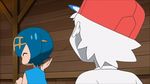  1boy 1girl animated animated_gif ash pokemon pokemon_(anime) pokemon_sm pokemon_sm_(anime) satoshi_(pokemon) suiren_(pokemon) 