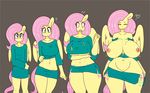  &lt;3 2015 ? absurd_res anthro anthrofied areola big_breasts breast_expansion breasts butt_expansion clothed clothing cutie_mark equine expansion eyes_closed feathered_wings feathers female fluttershy_(mlp) friendship_is_magic growth hair hi_res huge_breasts long_hair mammal my_little_pony navel nipples pegasus pink_hair pussy simple_background solo somescrub torn_clothing wardrobe_malfunction wide_hips wings yellow_feathers 