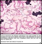  2012 big_breasts big_penis breasts crying cum demon dialogue dickgirl english_text goo_creature huge_breasts huge_penis humanoid intersex lying melting nipples nude on_back penis solo sparrow_(artist) tears text vein veiny_penis white_eyes 