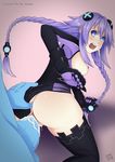  1boy 1girl ass_grab blue_eyes braid choujigen_game_neptune cum cum_in_pussy doggystyle dogoo grabbing hair_ornament hetero neptune_(choujigen_game_neptune) neptune_(series) pov purple_heart solo_focus symbol-shaped_pupils twin_braids vaginal 