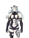  abs animal_ear_fluff animal_ears artist_request bad_id bad_tumblr_id breast_cutout breasts cat_ears cleavage elbow_gloves facial_tattoo game_cg gloves grin large_breasts long_hair maggot_baits muscle muscular_female navel official_art one_side_up pale_skin sandy_the_witch silver_hair smile solo tattoo transparent_background white_hair yellow_eyes 