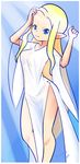  1girl bare_legs blonde_hair breasts female light_smile long_hair looking_at_viewer pointy_ears princess_zelda ryuhi solo the_legend_of_zelda upper_body 