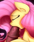  2017 animal_genitalia animal_penis balls disembodied_penis duo equine equine_penis eyes_closed female feral fluttershy_(mlp) friendship_is_magic hair hi_res horse long_hair male male/female mammal medial_ring my_little_pony oral penis pink_hair pony sex solo_focus thebatfang tongue tongue_out 