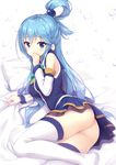  aqua_(kono_subarashii_sekai_ni_shukufuku_wo!) ass kono_subarashii_sekai_ni_shukufuku_wo! nopan see_through thighhighs 