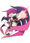  00s 1girl breasts cape chibi curvy energy female kometsubu large_breasts leotard looking_at_viewer magic oboro_(taimanin_asagi) pink_hair solo taimanin_(series) taimanin_asagi taimanin_asagi_battle_arena 