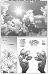  2017 4_fingers anthro borba canine claws cloud comic disney english_text first-person_perspective flower fox hi_res male mammal nick_wilde pawpads plant screentone solo sun text thoughts zootopia 