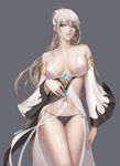  bra cleavage dungeon_fighter erect_nipples monaim open_shirt pantsu signed 