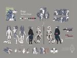  animal_genitalia armor balls blue_fur braided_hair clothed clothing dagger digitigrade fully_clothed fur hair male melee_weapon nude open_mouth pawpads penis polearm raesheris sergal sheath solo tongue tongue_out weapon 
