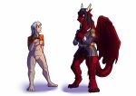  biobasher breasts clothed clothing dragon duo female human invalid_tag magic mammal nude partially_clothed pussy transformation 