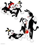  animaniacs dot_warner stefanescu wakko_warner yakko_warner 