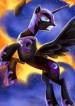 adlynh blue_eyes cosmic_hair cutie_mark equine eyelashes female feral friendship_is_magic horn mammal my_little_pony nightmare_moon_(mlp) solo winged_unicorn wings 
