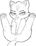  anus baby_(star_vs._the_forces_of_evil) cute_fangs feline female feral forehead_gem fur half-closed_eyes mammal presenting presenting_anus presenting_pussy pussy seductive semi-anthro spread_legs spread_pussy spreading unknown_artist 