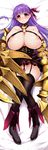  absurdres ass_visible_through_thighs bare_shoulders belt_collar black_legwear blush boots breasts claws dakimakura fate/extra fate/extra_ccc fate/grand_order fate_(series) garter_straps highres huge_breasts long_hair looking_at_viewer nipples o-ring o-ring_top ouma_tokiichi passion_lip purple_hair red_eyes shiny shiny_skin skindentation skirt solo thigh_gap thighhighs thighs 