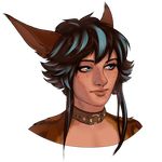  &ecirc;li_(kin) animal_humanoid big_ears blue_eyes blue_hair brown_fur choker collar ears_back elf female freckles fur hair humanoid hybrid invalid_tag multicolored_fur multicolored_hair spots totesfleisch8 two_tone_fur two_tone_hair 