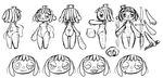  2017 animate_inanimate button_(disambiguation) doll facial_expressions female hair human mammal minus8 model_sheet not_furry nude pin plushie possession raggedy_ann red_hair sketch solo solo_focus toy 