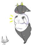  anthro big_breasts bottomless breasts caprine clothed clothing female goat mammal nan_(nq) nan_quest overweight simple_background thick_thighs white_background yattermang 