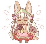  artist_request eyes_closed furry grey_hair made_in_abyss nanachi_(made_in_abyss) open_mouth rabbit 