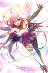  cleavage soccer_spirits thighhighs transparent_png wings 