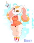  aged_up breasts cheese_the_chao clothing cream_the_rabbit dress duo female gloomyacid hand_on_hip lagomorph looking_at_viewer male mammal one_eye_closed rabbit shows sonic_(series) wide_hips 