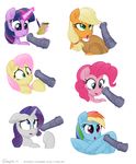  2017 absurd_res animal_genitalia animal_penis applejack_(mlp) blonde_hair blue_eyes disembodied_penis earth_pony equine equine_penis female fluttershy_(mlp) friendship_is_magic glowing green_eyes hair hat hi_res horn horse magic male mammal my_little_pony notepad open_mouth pegasus pencil_(object) penis pink_hair pinkie_pie_(mlp) pony rainbow_dash_(mlp) rarity_(mlp) selenophile simple_background tongue tongue_out twilight_sparkle_(mlp) unicorn vein white_background wings 
