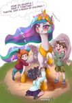  &lt;3_eye 2017 blush clothing cutie_mark dankflank drooling english_text equine eyes_closed feathered_wings feathers female feral footwear friendship_is_magic group hair horn human long_hair mammal multicolored_hair my_little_pony open_mouth princess_celestia_(mlp) pussy_juice saliva shirt shoes skirt standing text winged_unicorn wings young 