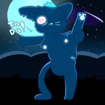  cat feline female glowing mae_(nitw) mammal moon night_in_the_woods nipples nitw one_eye_closed outside piebunny presenting pussy raised_leg space star stretching wink yoga 