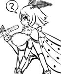  antennae black_sclera blush bug commentary greyscale highres insect insect_girl invader monochrome moth multiple_arms original personification sexually_suggestive unsure wavy_mouth wings 