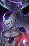  alien back-to-back bald black_skin cabalfan character_name closed_mouth collarbone commentary_request crossover cyclops dragon_ball dragon_ball_z earrings earth energy evil_smile frieza hand_up height_difference highres jewelry long_hair looking_at_viewer looking_back lord_boros male_focus multicolored multicolored_skin multiple_boys muscle one-eyed one-punch_man planet pointy_ears purple_hair purple_skin red_eyes serious slit_pupils smile smirk space spiked_hair spikes trait_connection upper_body white_skin yellow_eyes 