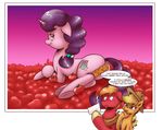  2017 apple applejack_(mlp) big_macintosh_(mlp) card dialogue english_text equine female food friendship_is_magic fruit horn horse invalid_tag mammal my_little_pony pony saturdaymorningproj sugar_belle_(mlp) text unicorn 