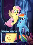  2017 absurd_res cutie_mark duo english_text female fluttershy_(mlp) friendship_is_magic hair hi_res hooves long_hair multicolored_hair my_little_pony my_little_pony_the_movie open_mouth pink_hair rainbow_dash_(mlp) rainbow_hair sea_pony selenophile text 