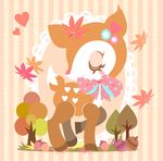  2016 autumn blush cervine cute deer eyes_closed fall_(disambiguation) female hummingmint mammal sanrio solo れめでぃ 