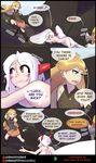  blonde_hair blue_eyes breasts cave clothed clothing comic dragon english_text fan_character female hair horn human humanoid kommo-o legendary_pok&eacute;mon lugia male mammal matemi nintendo nipples nude pok&eacute;ball pok&eacute;mon silver_soul text trainer_penelope video_games 