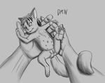  cub danslittlefurs feline female human male mammal monochrome multi_nipple nipples pussy simple_background size_difference slightly_chubby toddler young 