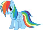  blue_feathers cutie_mark equine feathered_wings feathers female feral friendship_is_magic hair hair_over_eye hi_res looking_at_viewer magister39 mammal multicolored_hair my_little_pony pegasus rainbow_dash_(mlp) rainbow_hair shy solo wings 