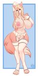  big_breasts big_lips breasts canine female fox lips looking_at_viewer mammal meshpet pubes pussy red_eyes solo thick_thighs wide_hips 