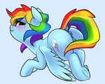  2017 absurd_res anatomically_correct animal_genitalia anus blush cutie_mark dock equine eyelashes feathered_wings feathers female feral friendship_is_magic grey_background hair hi_res hooves horse kinkypinkie looking_at_viewer mammal multicolored_hair multicolored_tail my_little_pony pegasus pony pussy quine rainbow_dash_(mlp) rainbow_hair rainbow_tail simple_background solo underhoof wings 