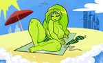  bikini breasts clothing female flora_fauna floran guayo humanoid hylotl looking_at_viewer not_furry plant source_request starbound swimsuit tagme thick_thighs video_games voluptuous 