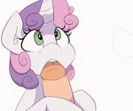  2017 animated disembodied_penis duo equine female friendship_is_magic hair horn male male/female mammal multicolored_hair my_little_pony oral penis sex simple_background solo_focus sweetie_belle_(mlp) thebatfang two_tone_hair unicorn white_background young 
