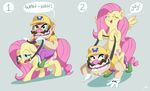  clothing cutie_mark dialogue docwario duo equine feathered_wings feathers female feral fluttershy_(mlp) friendship_is_magic hair human long_hair male mammal mario_bros my_little_pony nintendo open_mouth pegasus pink_hair reins saddle text video_games wario wings 